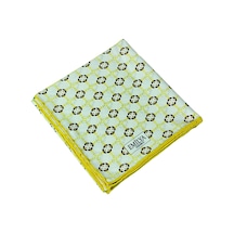 Mim Eşarp Emilya Rayon Desenli Eşarp 90x90 Cm Sarı - Siyah