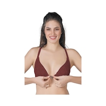 Bordo Mı Emay 187 C Önden Açılır Balenli Sporcu Sütyen Bordo