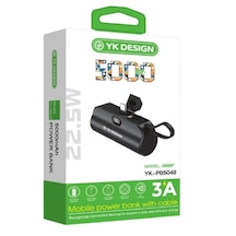 Yk Design Yk-pb5048 5000 Mah 22.5w 3a Standlı Powerbank Siyah