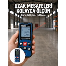 Profesyonel Lazer Metre Hassas Ölçüm Ve Dijital Ekran Yeni Nesil - Lisinya 0 - 300 MM