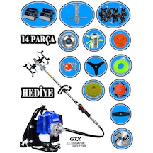 Eisenn German EIS-C14 Smart 9900 Pro Sırt Tırpan + Akrobat Çapalama + Toprak Eşeleme 14 Parça Full Set