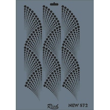 Mey İthalat Rich New Seri N-572 Stencil 35x25 Cm