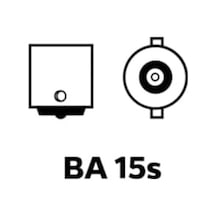 93 P21w Beyaz Tek Duy Fanlı Ampul Takımı, 12 Volt, 2 Adet