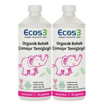 Ecos3 Organik Bebek Çamaşır Temizleyici 30 Yıkama 2 x 1 L