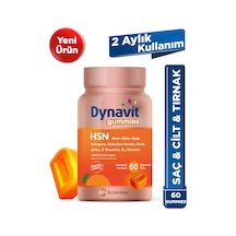 Dynavit Gummies Hsn Hair Skin Nails 60 Çiğnenebilir Form - Hidrolize Keratin, Biotin - Saç&cilt&tırnak