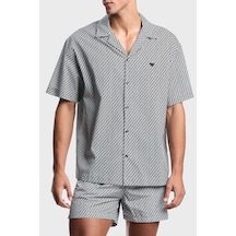 Emporio Armani Erkek Gömlek Em000593 Af20439 F0026 Beyaz Siyah