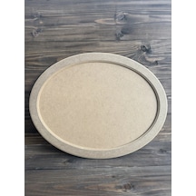 Ham Ahşap Büyük Oval Tepsi