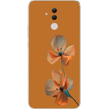 Huawei Mate 20 Lite Uyumlu Hibüskus Çiçeği Baskılı Silikon Kılıf Renkli