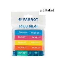 Parrot Silgi 10'lu Blister X 5 Paket