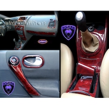 Renault Megane 2 Torpido Kaplama, Maun, Ahşap, Carbon, Mega Set