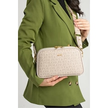 Just Polo Jp Polo Kadın Orijinal Ayarlanabilir Askılı Şık Omuz Çantası Shopper Ebat: 16 X 26 Cm Taş