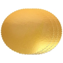 Turta Mendili / Pasta Altlığı Gold -Altın İnce Yuvarlak 22 CM 50