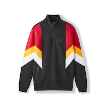 Gsstore Galatasaray Erkek Yarım Zip Hoodie E252116 Siyah