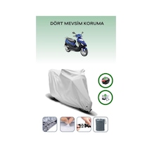 Gri Arka Çanta Ve Kilit Uyumlu Kymco Movie Xl 150 Uyumlu Motor Brandası