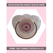 Sahi Aksesuar Nazar Boncuğu Modeli Silikon Emzik Bezyı355 Mor