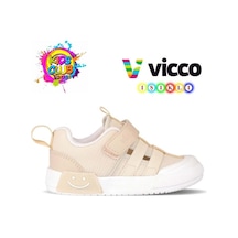 Vicco Momo 346.p24y.145 Unisex Çocuk Işıklı Spor Ayakkabı Bej 26-30 Bej
