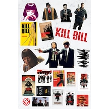 Quentin Tarantino Sticker Paketi 20 Adet Çok Renkli