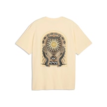 Puma Graphıc Sun Relaxed Tee Erkek Günlük Tişört 63675988 Krem
