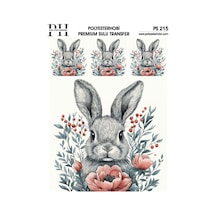Polyesterhobi Premium Sulu Transfer 25x35 Cm Tavşan Desenli Ps 215