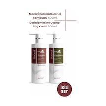 Argan Yağlı Nemlendirici Onarıcı Şampuan 500 Ml + Derinlemesine Onarıcı Saç Kremi 500 Ml - 754553956