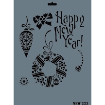 Rich New Seri N-223 Stencil 35X25 Cm