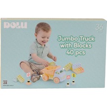 5219 Oyuncak Jumbo Kamyon Ve Bloklar 40 Parça