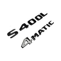 S 400l Ve 4matic Piano Black Bagaj Yazısı Seti 2'li 3m 3d Abs