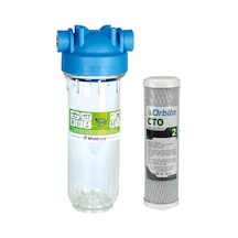 Atlas 10 Inç Dp Mono Housıng 3/4'' Dolu Filtre Kabı- Cto