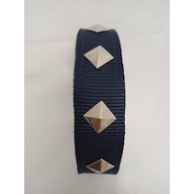Kozaklı 10466 Süslü Köpek Tasması Lacivert 70 x 4 CM Lacivert