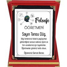 Felsefe Öğretmenine Hediye Isim Baskılı Plaket