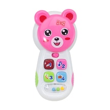 Oyuncak Telefon Sevimli Telefon Işıklı Sesli Pembe