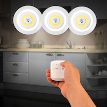 Enfago Led Light With Remote Control Set Of 3 Kablosuz Pilli Lamb Çok Renkli
