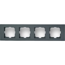 Ovivo Füme Dörtlü Çerçeve