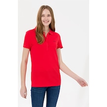 U.S. Polo Assn. U.s. Polo Assn. Kadın Basic Tişört 5066348-uk-vr013 Kırmızı