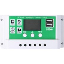 Güneş Paneli Yöneticisi 100a - Pwm Şarj Yönetimi, Çift Usb Çıkışı, Akıllı Stabilite Ve Koruma Fonksiyonları, Beyaz