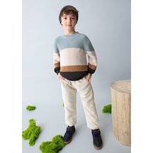 Mayoral Krem Erkek Çocuk Kadife Jogger Pantolon 4568 Çok Renkli