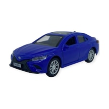 Çek Bırak Kapıları Açılar Sesli Işıklı Metal Araba - 12 Cm - Mavi Kırmızı