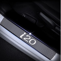 Hyundai I20 Carbon Fiber Kapı Eşiği Yazısı Sticker Boya Koruma (351751416)