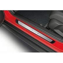 Opel Corsa 3d Krom + Abs Kapı Eşiği Koruma Exclusive Line 2006-2019 Arası 4 Prç P. Çelik Taşlı