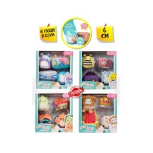 Micromallows Squishmallows Mini Yumuşak Peluş Oyuncak 8 Figür + 8 Aksesuar Figür Seti - 6 Cm Çok Renkli