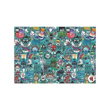Doodle Blue Gaming Oyuncu Mouse Pad