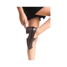 Alemdarshop K-706 Kahve Kırışık Rugan Yüksek Tabanlı Loafer Ayakkabı C.kahve