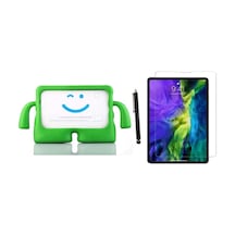 Apple Ipad Pro 11 2.nesil A2228, A2068, A2230 Kılıf Karakter Ibuy Silikon Kılıf + Ekran Koruyucu Arka Kapak