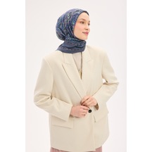 Silk Home Arve Eşarp Viona Mavi Gri 90x90 Çok Renkli