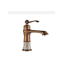 İsaoğlu Yapı Bronz Lavabo Bataryası Bakır Lavabo Musluğu Klasik Model Armatür Bakır
