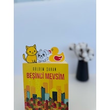 Sevimli Hayvan Figürlü Kitap Ayracı 3 Lü Set-ördek Kedi Köpek-çocuk Hediyelik