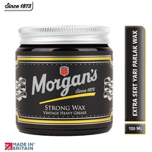 Morgan's Pomade Strong Wax Vintage Heavy Grease - Zor Saçlara Özel Güçlü Tutuşlu Wax 120 ML