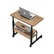 Yükseklik Ayarlı Ve Çift Raflı Laptop Sehpası Ve Çalışma Masası 2 Çam Yükseklik Ayarlı Ve Çift Raflı Laptop Sehpası Ve Çalışma Masası 2 Çam