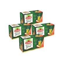 Herdem Yeşil Çay Süzen Poşet Elmalı 1,6gr 25 Adet Dörtlü Paket