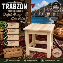 Doğal Masif Çam Çok Amaçlı Ahşap Tabure